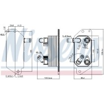 Radiator ulei, ulei motor NISSENS