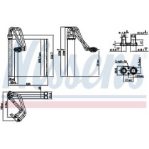 Evaporator, aer conditionat NISSENS