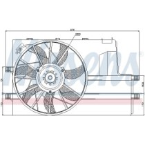 Ventilator, radiator NISSENS