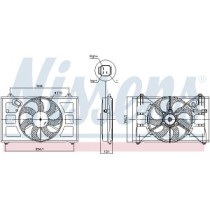 Ventilator, radiator NISSENS