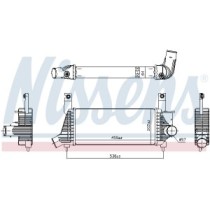 Intercooler, compresor NISSENS