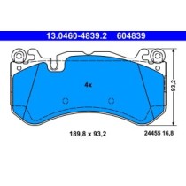 Set placute frana,frana disc ATE