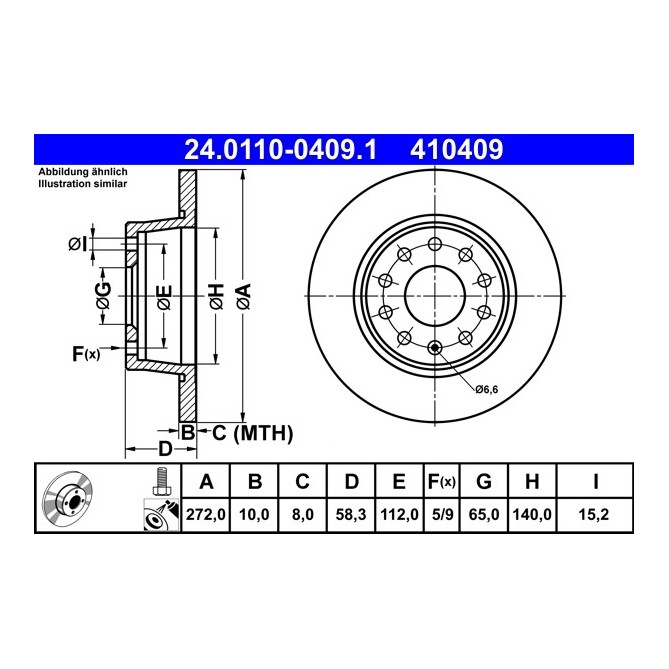 Disc frana ATE