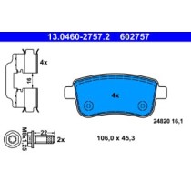 Set placute frana,frana disc ATE