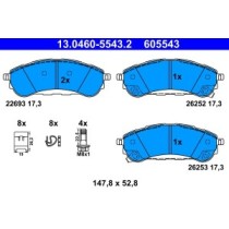 Set placute frana,frana disc ATE