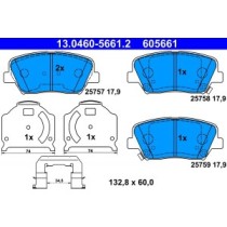 Set placute frana,frana disc ATE