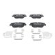 Set placute frana fata ATE pentru HYUNDAI GENESIS, KIA CARENS IV 1.6-3.0, inaltime 60 mm, latime 132.8 mm, grosime 17.9 mm