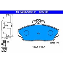 Set placute frana,frana disc ATE