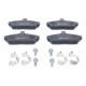 Set placute frana fata ATE cu suplimente si suruburi de ghidare etrier, compatibile LAND ROVER FREELANDER I 1.8/2.0D/2.5 02.98-10.06