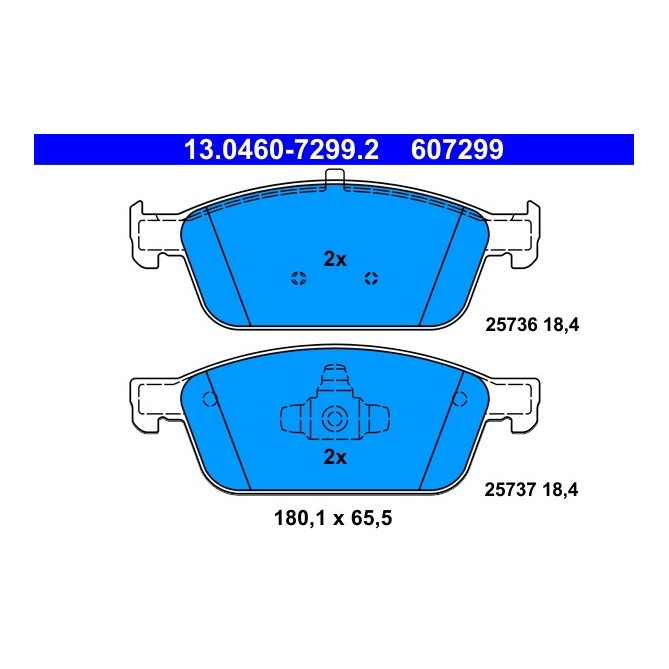 Set placute frana,frana disc ATE