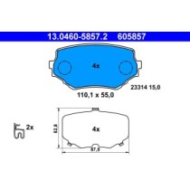 Set placute frana,frana disc ATE