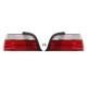 Lampa spate DEPO BMW 3 E36 Cabriolet/Coupe 09.90-08.00 P21/4W/P21W/R10W indicator transparent sticla rosie