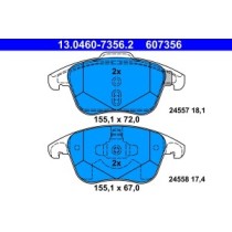 Set placute frana,frana disc ATE