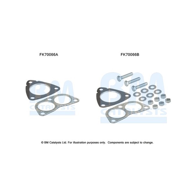 Set montare, sistem de esapament BM CATALYSTS