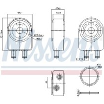 Radiator ulei, ulei motor NISSENS