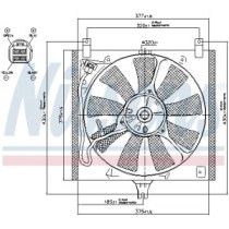 Ventilator, radiator NISSENS