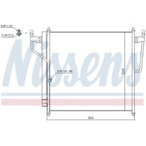 Condensator, climatizare NISSENS