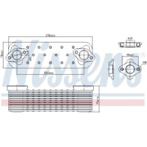 Radiator ulei, ulei motor NISSENS