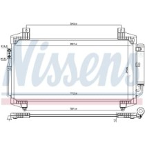 Condensator, climatizare NISSENS