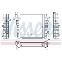 Intercooler, compresor NISSENS