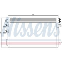 Condensator, climatizare NISSENS