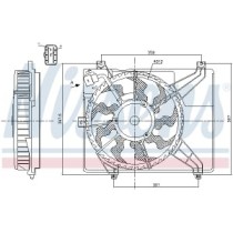 Ventilator, radiator NISSENS