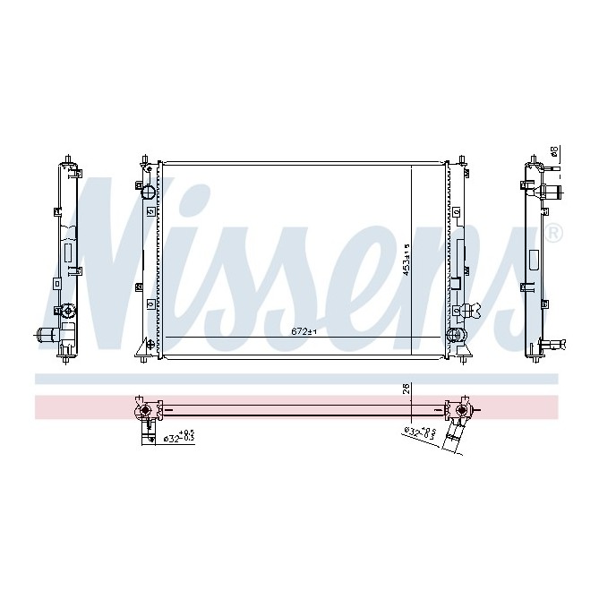 Radiator, racire motor NISSENS