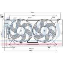 Ventilator, radiator NISSENS