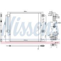 Condensator, climatizare NISSENS