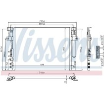 Condensator, climatizare NISSENS