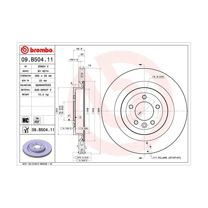 Disc frana BREMBO