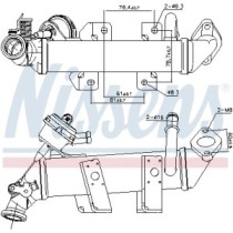 Radiator, recirculare gaze de esapament NISSENS
