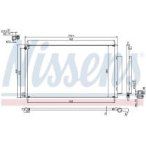 Condensator, climatizare NISSENS