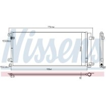 Condensator, climatizare NISSENS