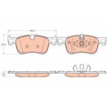 Set placute frana,frana disc TRW MOTO