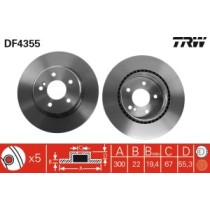 Disc frana TRW MOTO