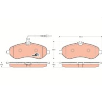 Set placute frana,frana disc TRW MOTO