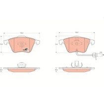 Set placute frana,frana disc TRW MOTO