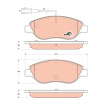 Set placute frana,frana disc TRW MOTO