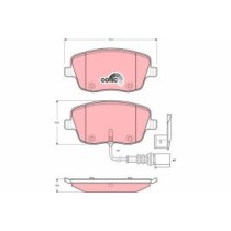 Set placute frana,frana disc TRW MOTO