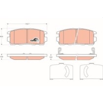 Set placute frana,frana disc TRW MOTO