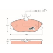 Set placute frana,frana disc TRW MOTO