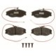 Set placute frana fata TRW MOTO cu suruburi etrier pentru PEUGEOT 406, 607 1.9D-3.0 11.95-08.05, dimensiuni 56.8x129.9x19.0 mm