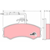 Set placute frana,frana disc TRW MOTO