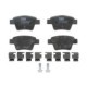 Set placute frana Spate TRW MOTO cu suplimente, suruburi ghidare etrier, CITROEN C4, PEUGEOT 207, 307, 405 I 1.4-2.0D