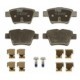 Set placute frana Spate TRW MOTO cu suplimente, suruburi ghidare etrier, CITROEN C4, PEUGEOT 207, 307, 405 I 1.4-2.0D