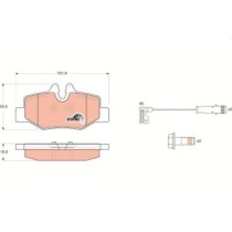 Set placute frana,frana disc TRW MOTO