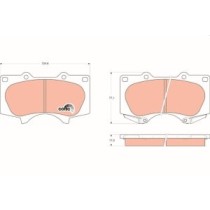 Set placute frana,frana disc TRW MOTO