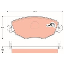 Set placute frana,frana disc TRW MOTO