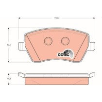 Set placute frana,frana disc TRW MOTO